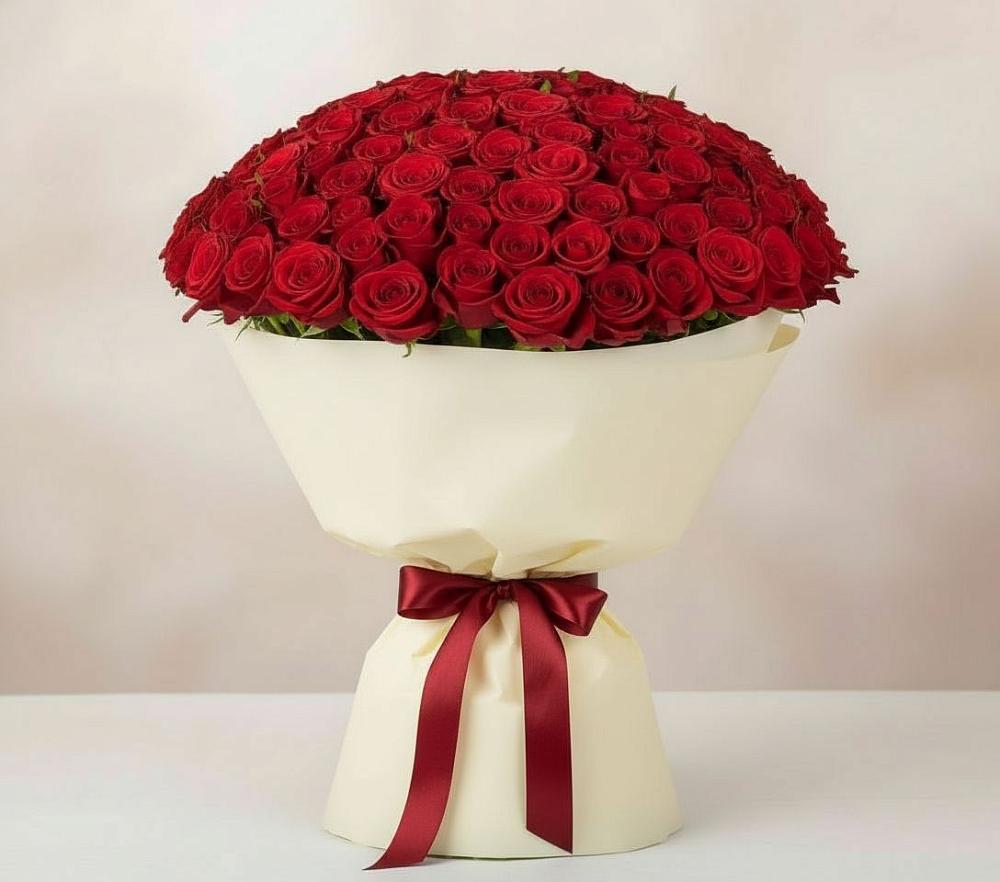 Букет 101 Красная роза Милано в Вёшенской