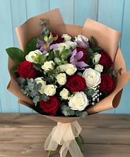 Букет цветов из:  Розы и Альстромерии в Вёшенской