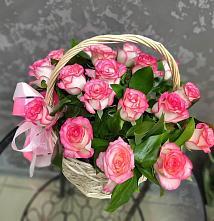 Цветочная композиция из Розы в корзине #REPLACE_PRED# Вёшенской