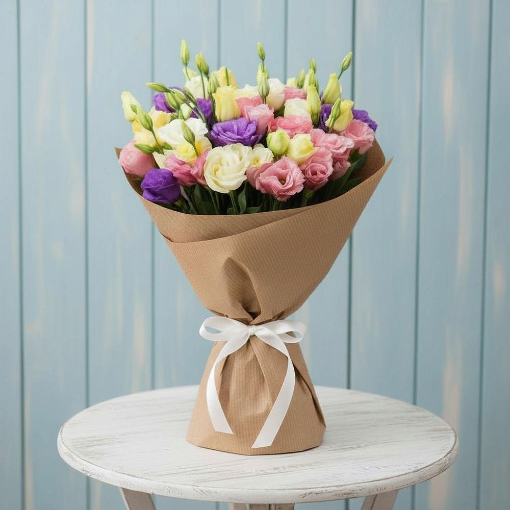 Букет цветов из: Лизиантусы в Вёшенской