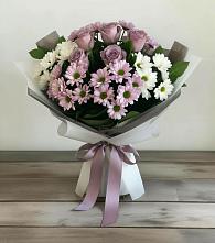 Букет цветов из:  Хризантемы и Розы в Вёшенской