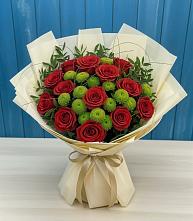 Букет цветов из:  Розы и Хризантемы в Вёшенской