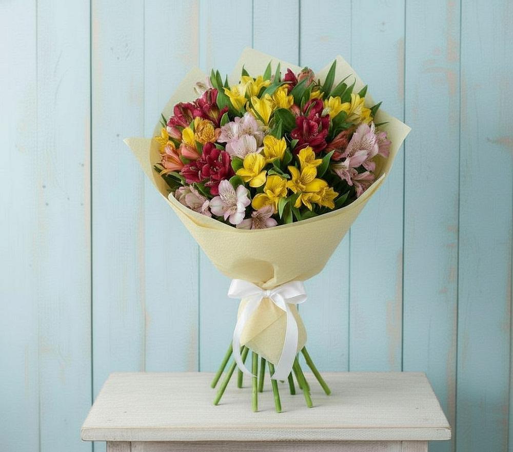 Букет цветов из: Альстромерии в Вёшенской