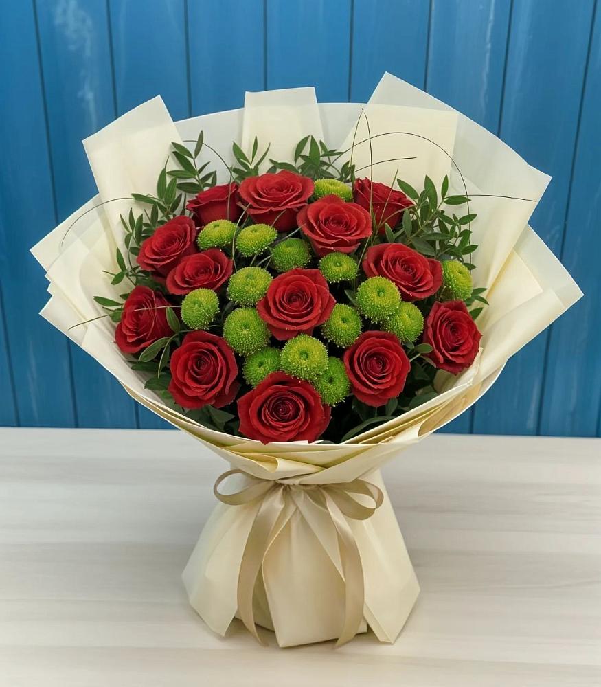 Букет цветов из: Розы и Хризантемы в Вёшенской