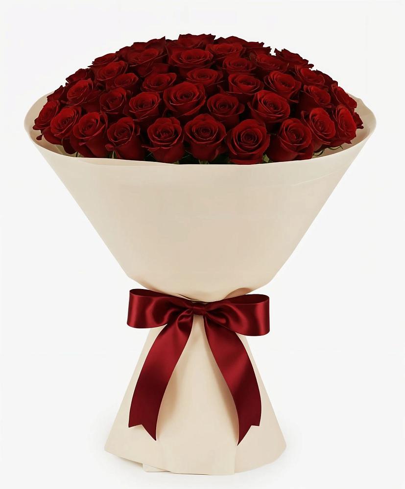 Букет 101 Бордовая роза Блэк Бакарра в Вёшенской